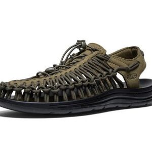 KEEN Mens UNEEK Paracord Braided Rope Green Waterproof Shoes Sandals Size 11.5